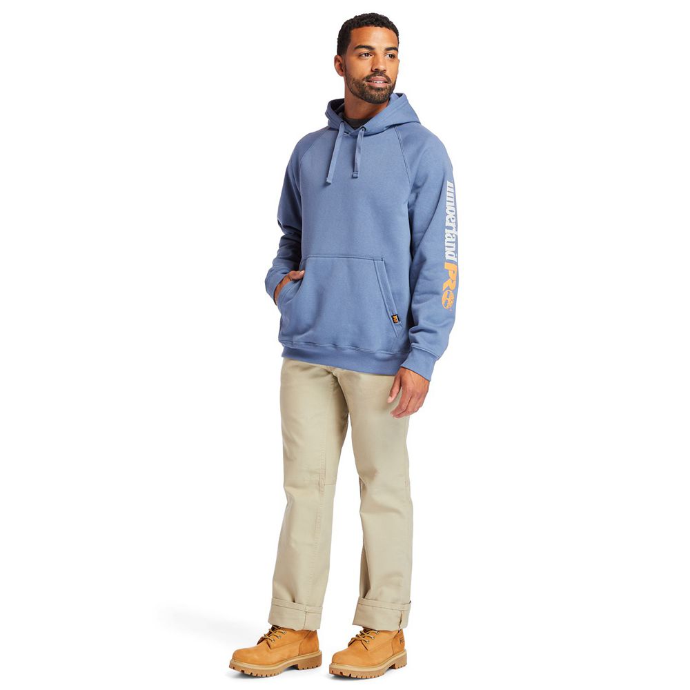 Timberland Φουτερ Ανδρικα Μπλε - Pro® Hood Honcho Sport Hoodie - Greece 7503241-NU